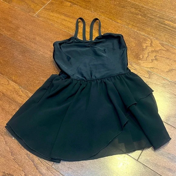 Iefiel Costumes Iefiel Black Dance Ballet Dress Tutu Leotard